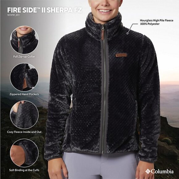 Columbia Sportswear Women's Fire Side II Sherpa Full-Zip Fleece Jacket - Picture 5 of 5